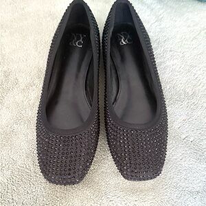 New York & Company Black Embellished Flats